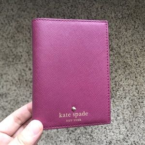 Kate Spade Wine Colored Passport Cover
